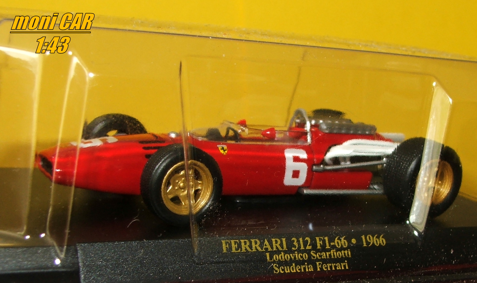 FERRARI 312 F1-66 No.6 Lodovico Scarfiotti - 1966 (1:43) Altaya/IXO