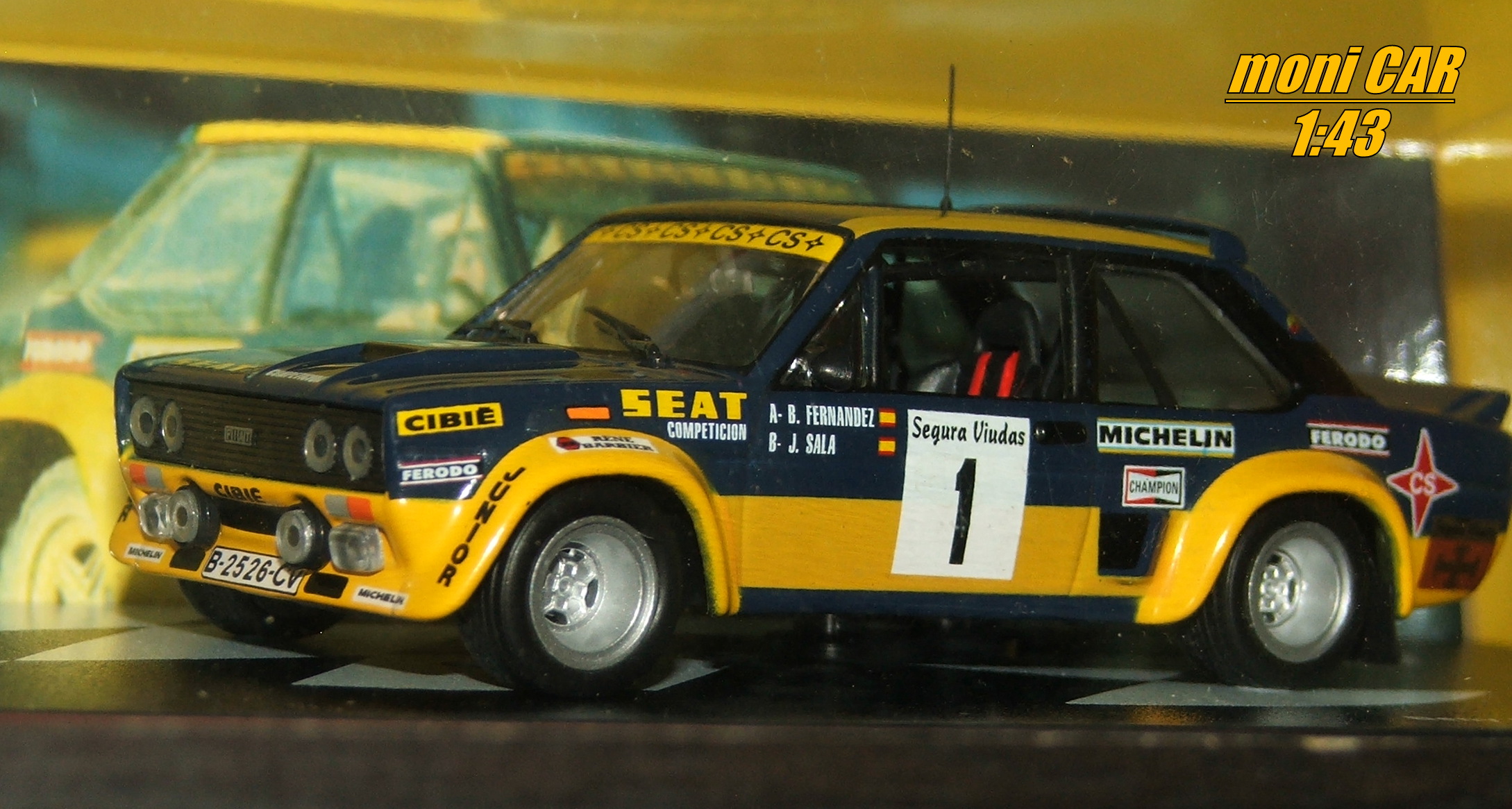 FIAT 131 ABARTH No.1 - Beny Fernández - José Luis Sala - Rallye Catalunya 1979 (1:43) Altaya/IXO