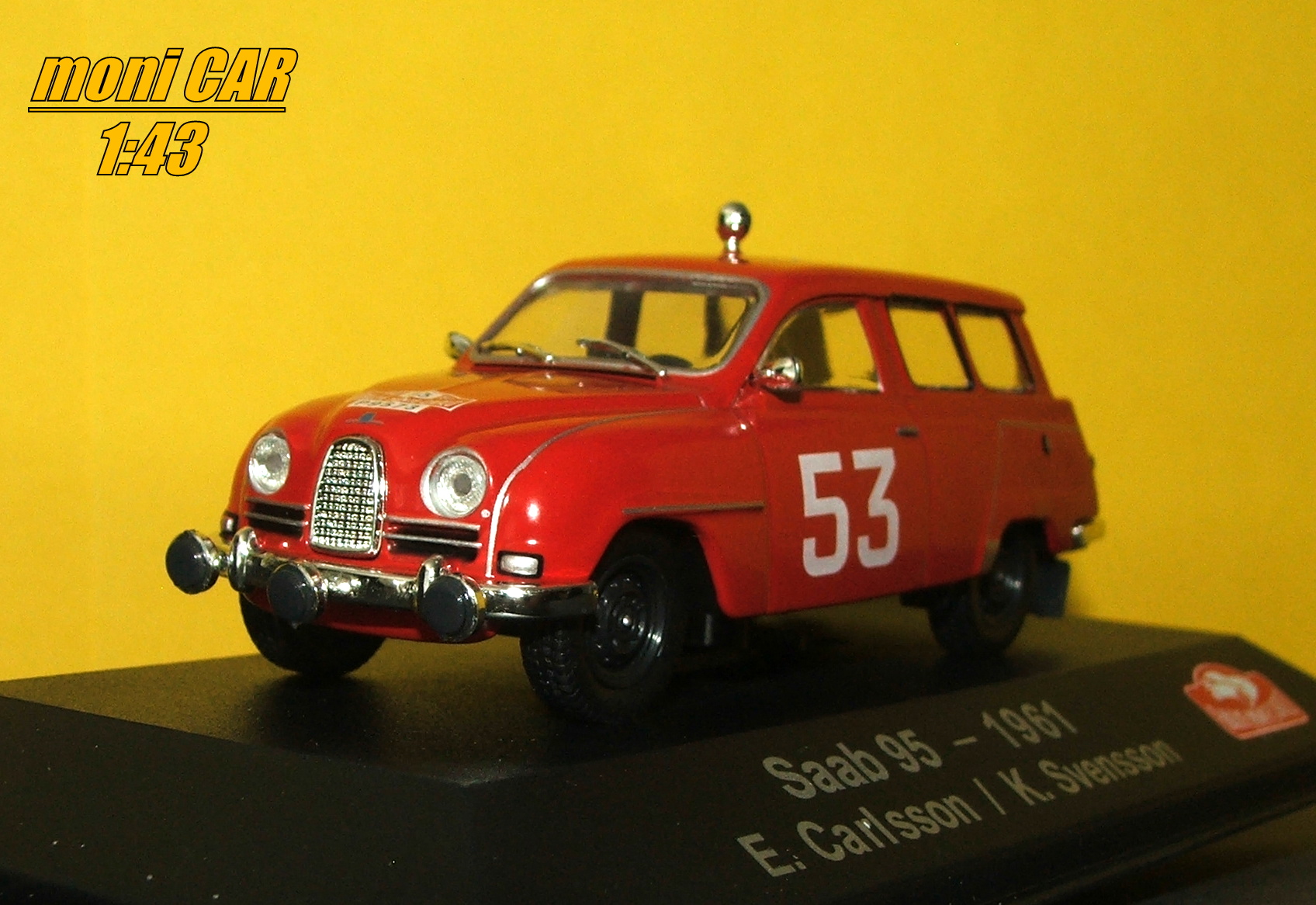SAAB 95 No.53 - E. Carlsson - K. Svensson Rallye Monte Carlo 1961 (1:43) ATLAS