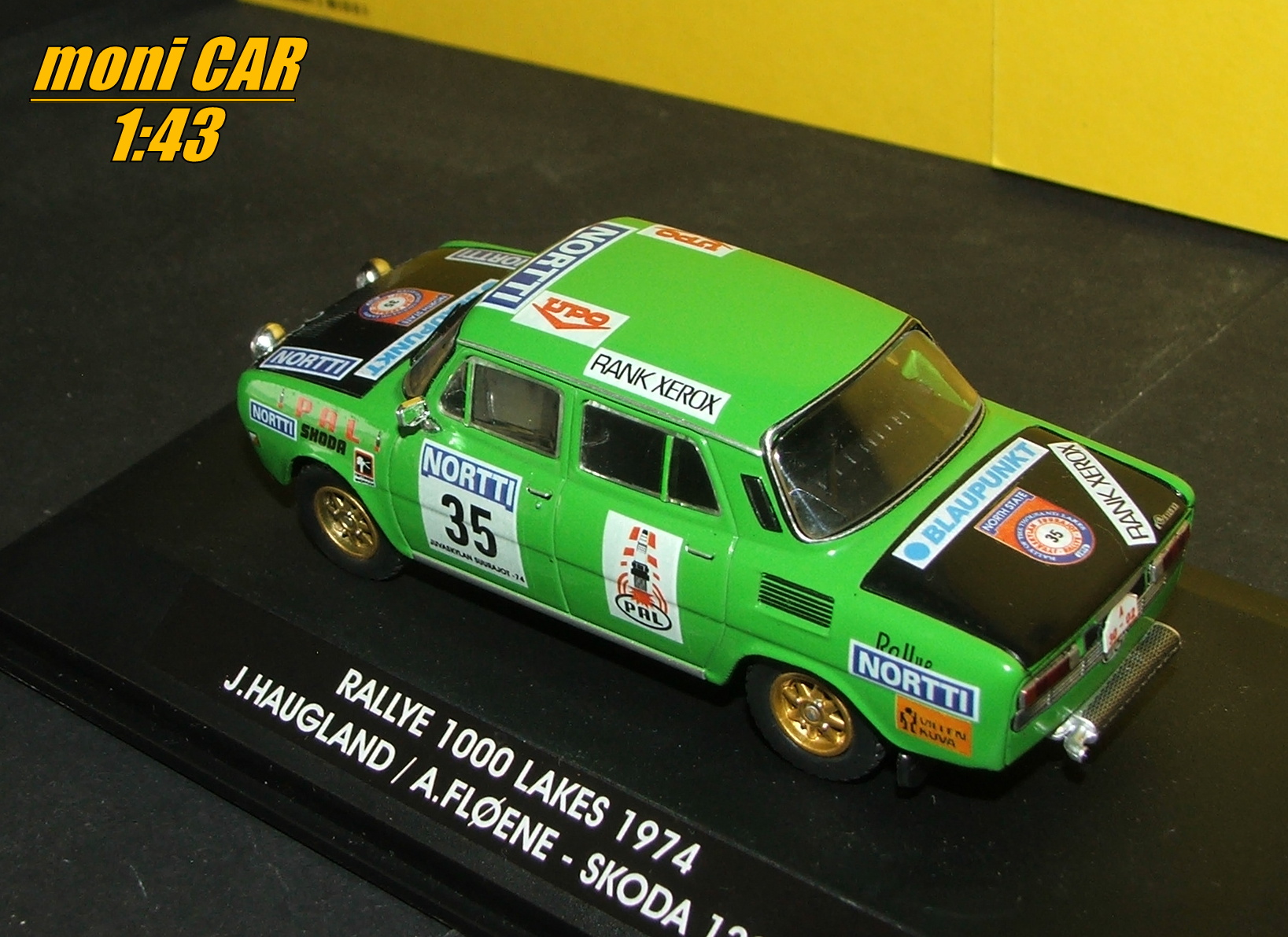 ŠKODA 120S Rally No.35 - J. Haugland - A. Floene - RALLYE 1000 LAKES 1974 (1:43) FOX18