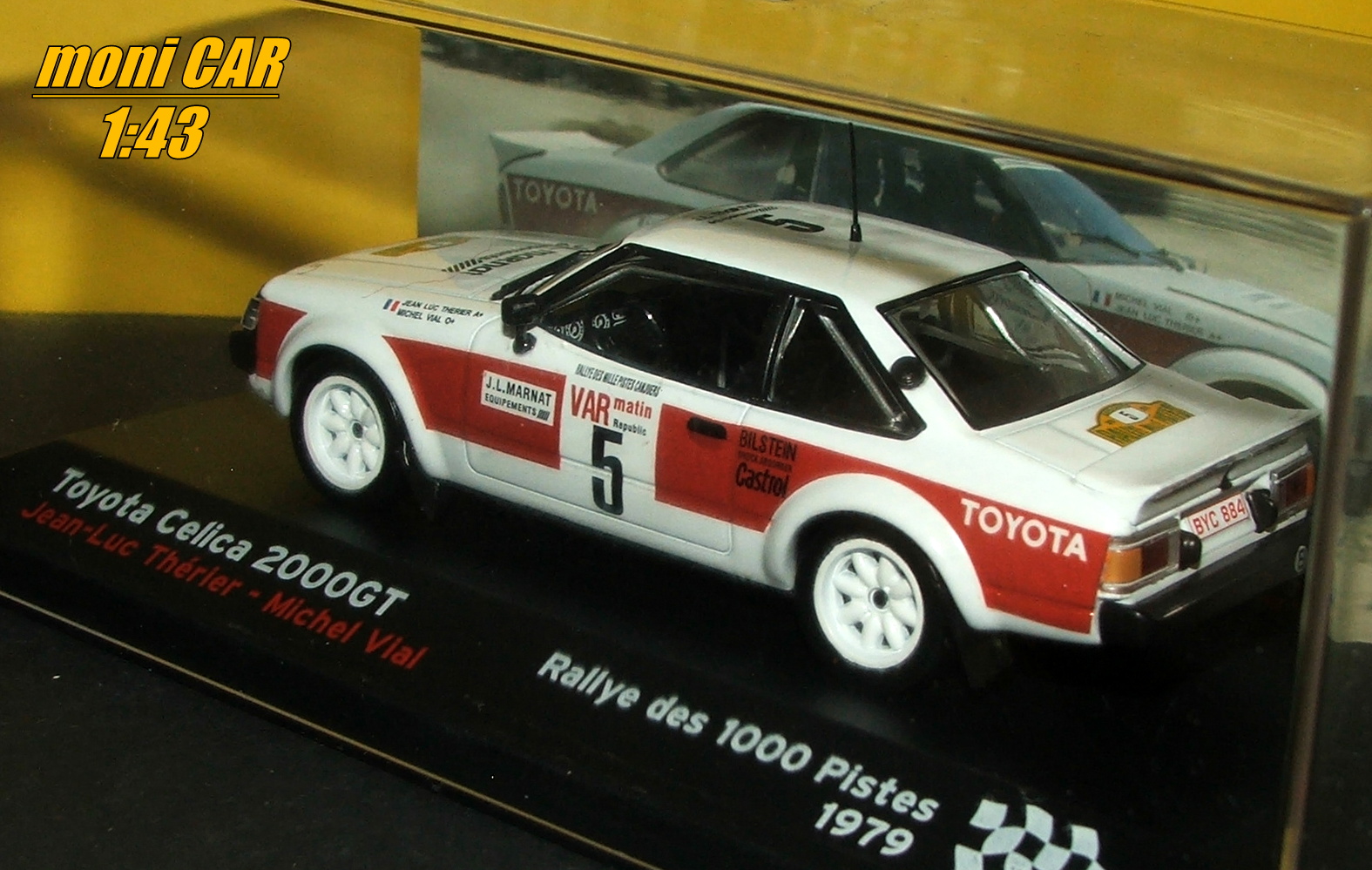 TOYOTA Celica 2000GT No.5 Jean-Luc Thérier - Michael Vial - Rallye des 1000 Pistas 1979 (1:43) Altaya/IXO