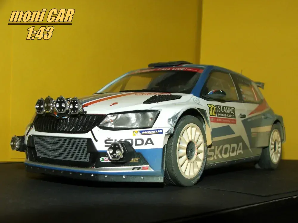 ŠKODA Fabia R5 No.32 J. Kopecký - P. Dresler - Rallye Monte Carlo 2018 Dirty Version (1:18) FOX18