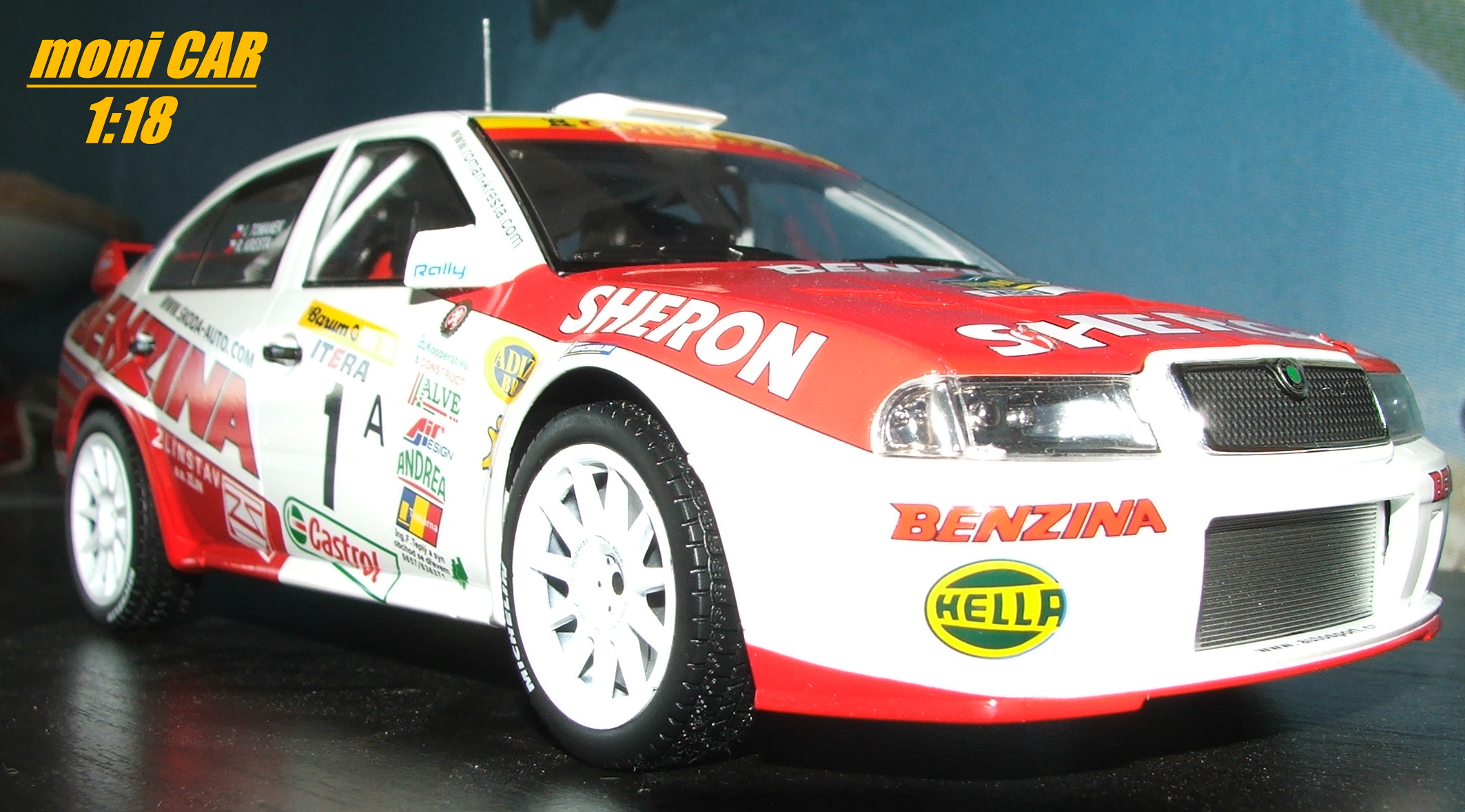 ŠKODA Octavia WRC EVO 3 No.1 (MBN 98-16) R. Kresta/J. Tománek (1:18) FOX18