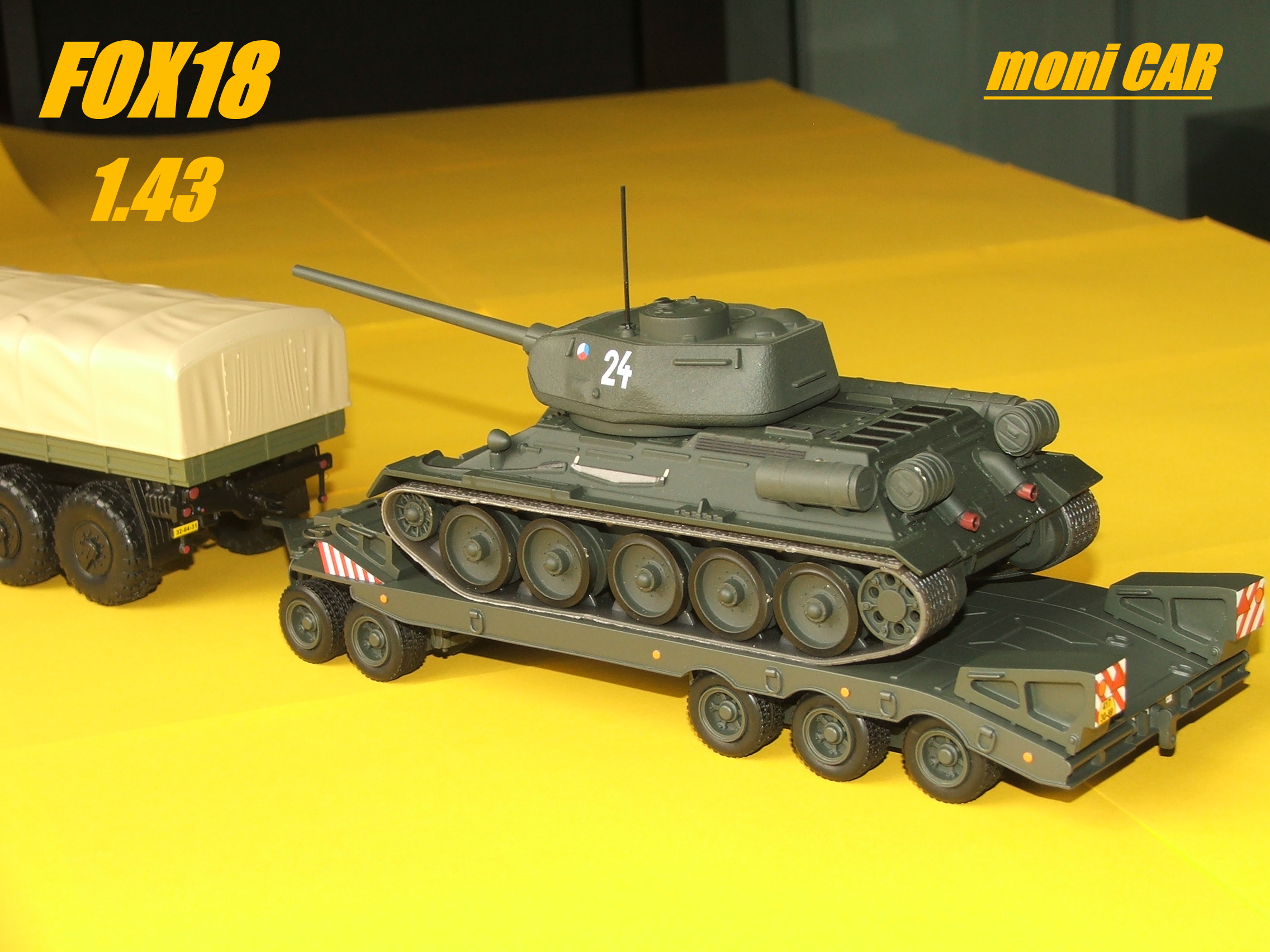 TATRA 815 KOLOS + TRANSPORTA P50 + T 34 (1:43) FOX18
