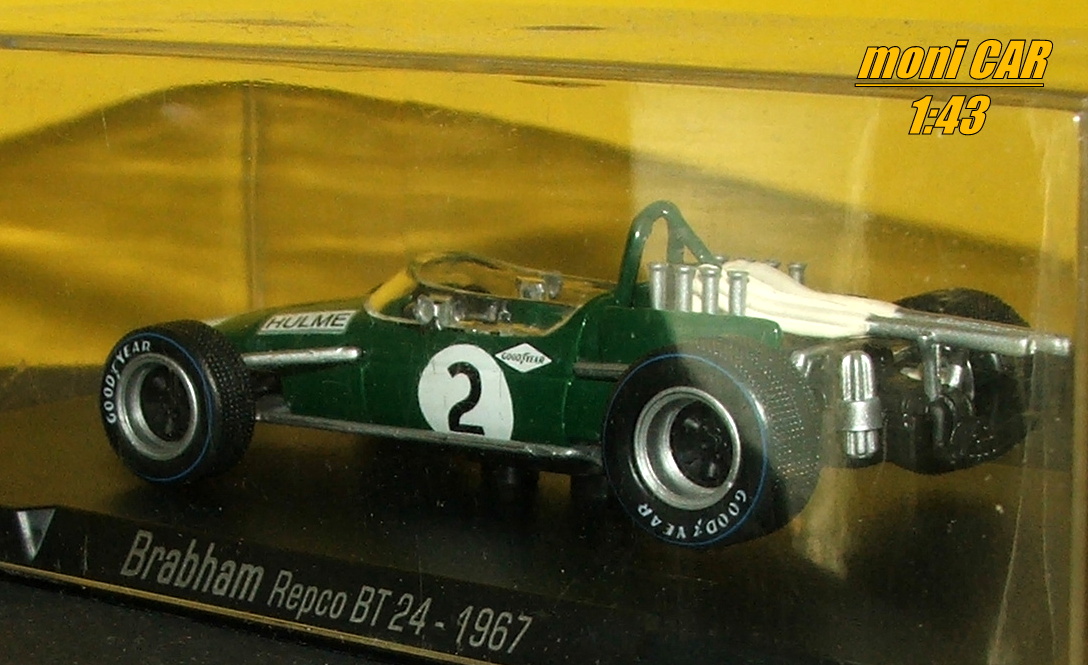 BRABHAM Repco BT24 No.2 - Dennis Hulme - WORLD CHAMPION 1967 (1:43) Atlas