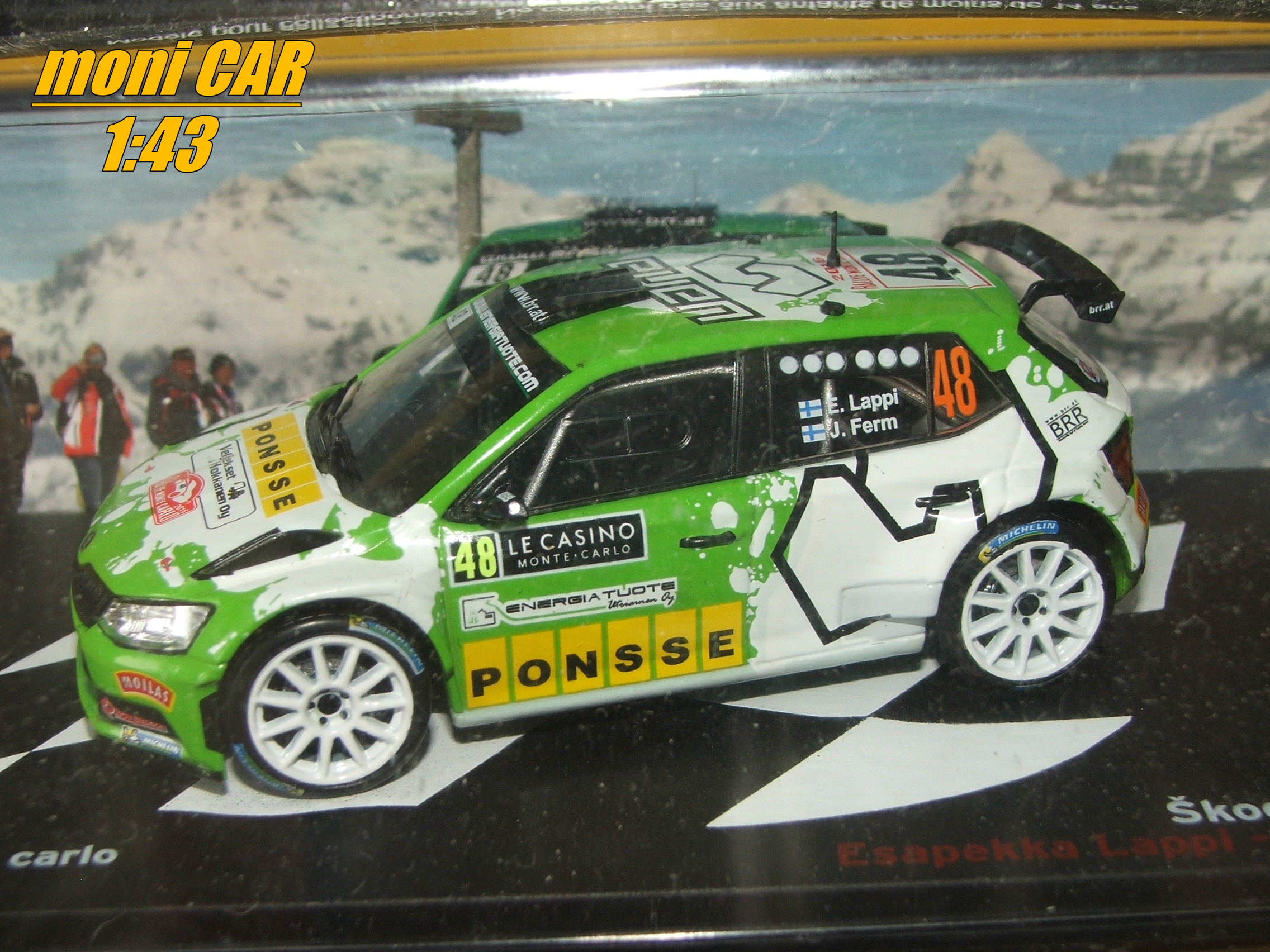 ŠKODA Fábia R5 No.48 Esapekka Lappi - Janne Ferm - Rallye Monte Carlo 2016 (1:43) Altaya/IXO