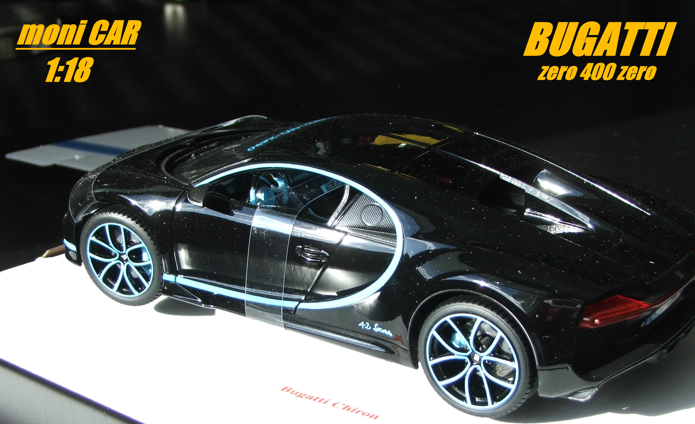 BUGATTI - CHIRON LE PATRON N 42 2017 - ZERO 400 Km/h ZERO 42 SECONDS - MONTOYA (1:18) BURAGO