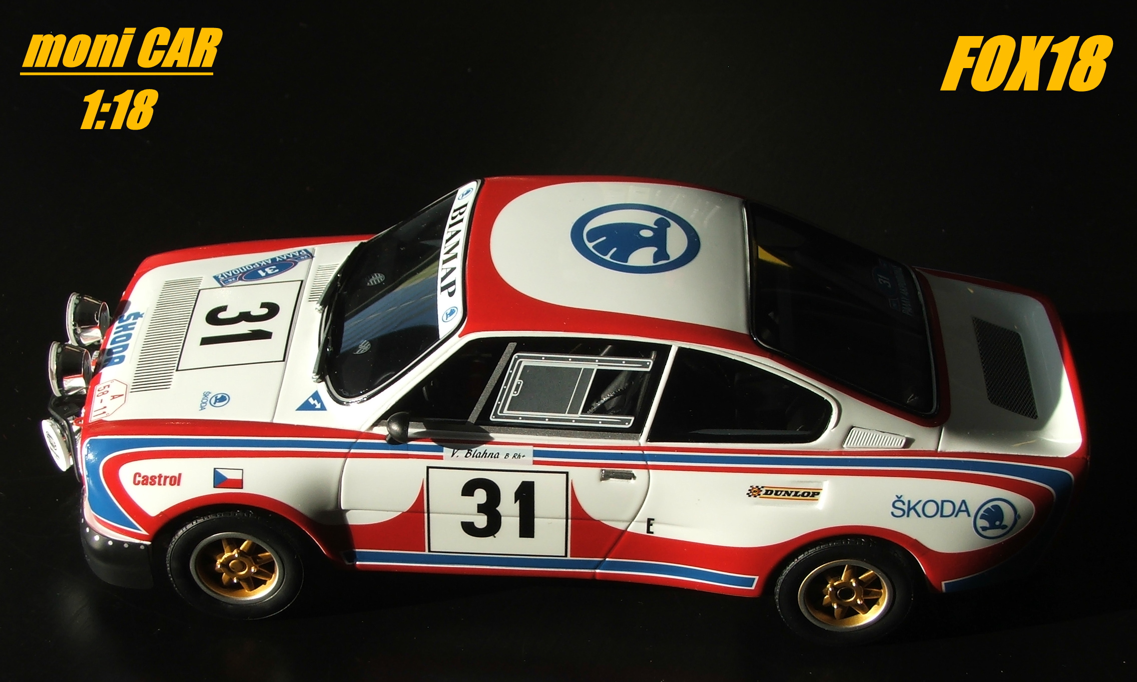 Škoda 130 RS No.31 Václav Blahna_Jiří Motal - Rally Acropolis 1979 (1:18) FOX18