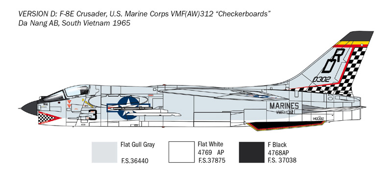 F-8E Crusader (1:72) ITALERI