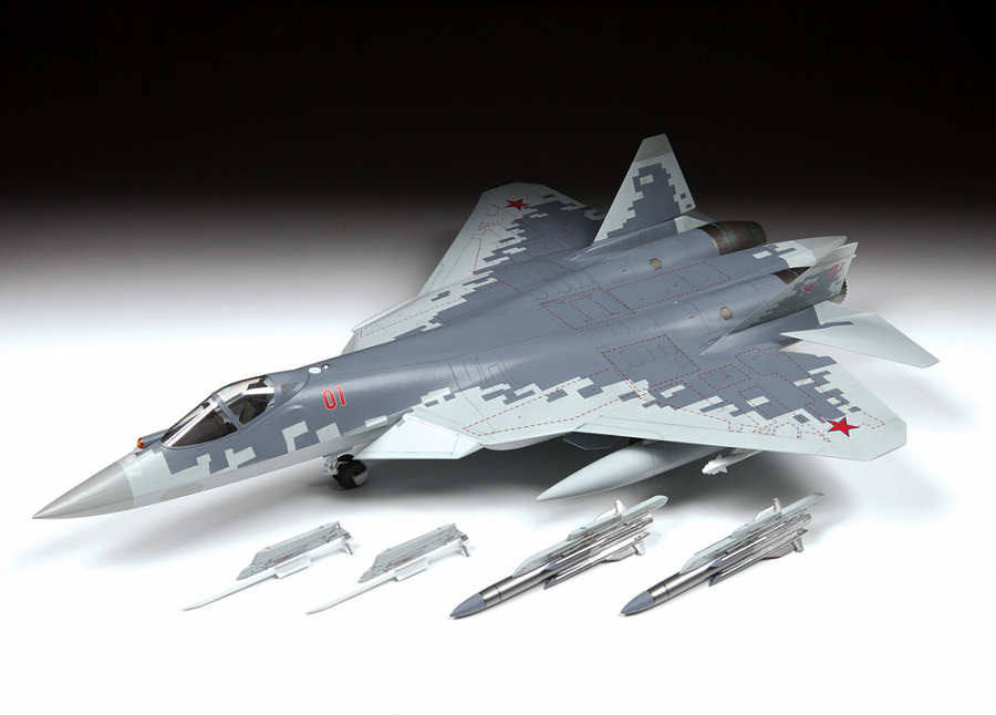 SU-57 "Felon" Russian Fifth-Generation Figther (1:48) ZVEZDA