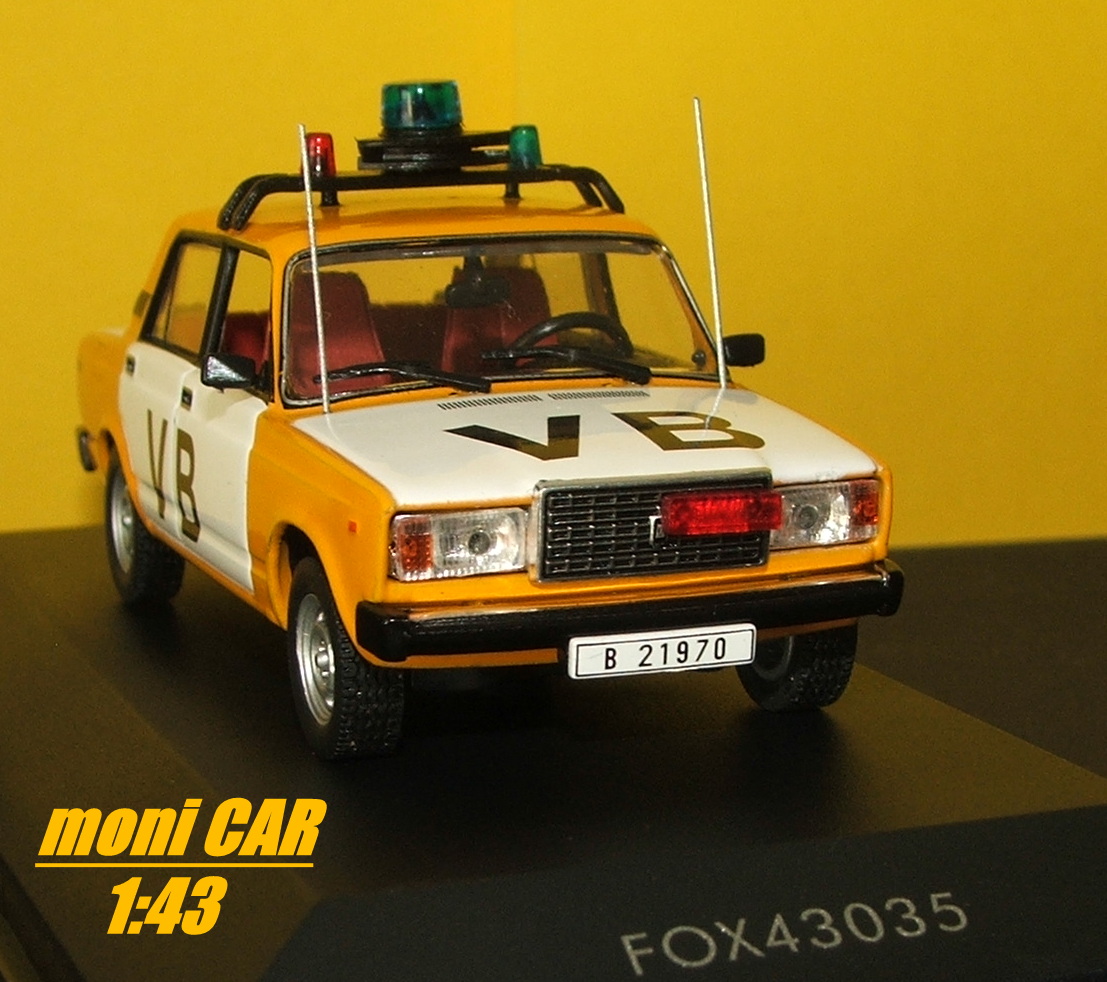 LADA VAZ 2107 Verejná bezpečnosť - Veliteľské vozidlo (1:43) FOX18