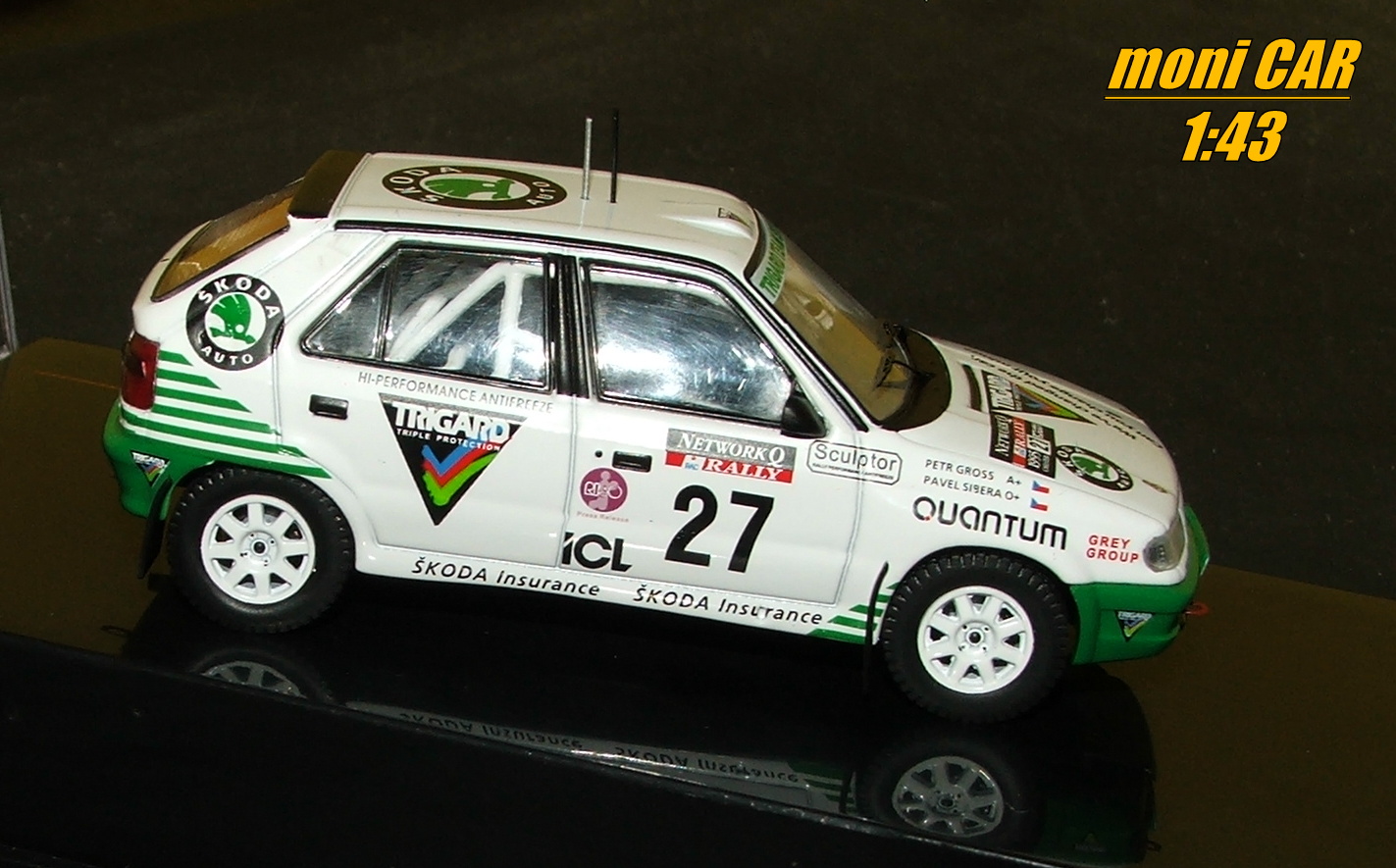 ŠKODA Felicia Kit Car No.27 - P. Sibera - P. Gross - RAC Rally 1995 (1:43) IXO