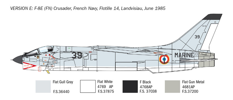 F-8E Crusader (1:72) ITALERI