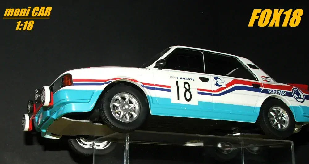 ŠKODA 130 LR No.18 Ladislav Křeček - Bořivoj Motl - Rally Bohemia 1986 (1:18) FOX18