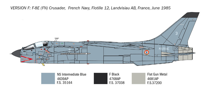 F-8E Crusader (1:72) ITALERI