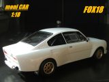 ŠKODA 130 RS white body Limited Edition(1:18) FOX18