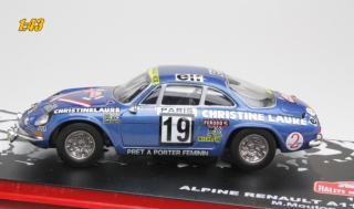 ALPINE Renault A110 1600 No.19 - M. Mouton - FD. Conconi - Rallye Monte Carlo 1976 (1:43) Altaya/IXO