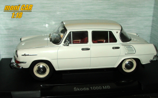 ŠKODA 1000 MB - biela (1:18) MODEL CAR GROUP (MCG)