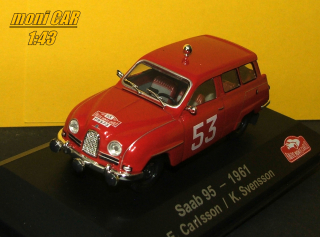 SAAB 95 No.53 - E. Carlsson - K. Svensson Rallye Monte Carlo 1961 (1:43) ATLAS