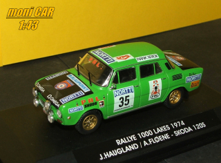 ŠKODA 120S Rally No.35 - J. Haugland - A. Floene - RALLYE 1000 LAKES 1974 (1:43) FOX18