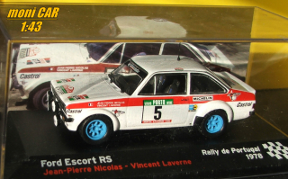 FORD Escort RS  No.5 - Jean-Pierre Nicolas - Levrone Vincent  - Rally de  Portugal 1978 (1:43) Altaya/IXO