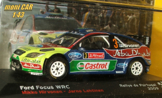 FORD Focus WRC No.3 - Mikko Hirvonen - Jarno Lehtinen - Rally de Portugal 2009 (1:43) Altaya/IXO