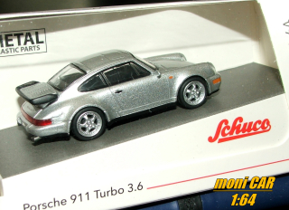 PORSCHE 911 Turbo 3.6 silber (1:64) SCHUCO Edition 1:64