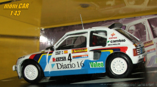 PEUGEOT 205 T16 No.4 - Antonio Zanini - Josep Autet - Rally RACE 1985 (1:43) Altaya/IXO
