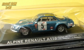 ALPINE Renault A110 - No.5 - J-L. Therier - J. Jaubert - Rally de Portugal 1973 (1:43)  Altaya/IXO