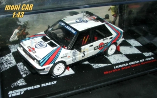 LANCIA Delta HF 4WD No.3 - Markku Alen - Iikka Kivimaki - ACROPOLIS Rally 1987 (1:43) Altaya/IXO
