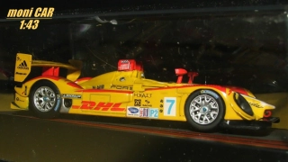 PORSCHE RS Spyder No.7 - 2008 - T. Bernhard - R. Dumas - E. Collard - 12h Sebring (1:43)  Altaya/IXO