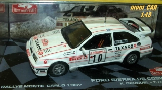 FORD Sierra RS Cossworth No.10  - K. Grundel - T. Harrymann Rallye Monte Carlo 1987 (1:43) Altaya/IXO