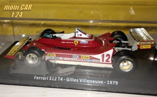 FERRARI 312 T4 No.12 - Gilles Villeneuve - 1979 (1:24) CENTAURIA