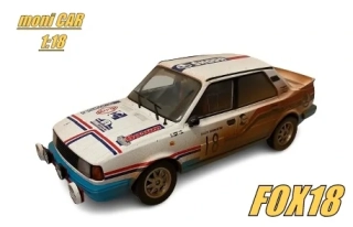 ŠKODA 130 LR No. 18 - Ladislav Křeček - Bořivoj Motl - Rally Bohemia Dirty Version 1986 (1:18) FOX18