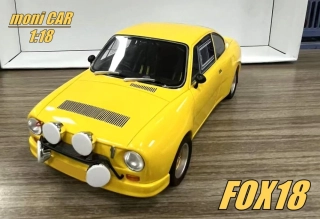 Škoda 130 RS Plain Body version yellow (1:18) FOX18