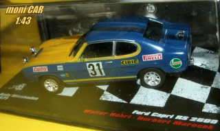 FORD Capri RS 2600 No.31 - Walter Rohrl - Herbert Marecek - Rally Weistbaden 1971 (1:43) Altaya/IXO