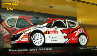 PEUGEOT 207 S2000 No.2 - Nicolas Vouilloz - Nicolas Klinger - Rallye d´Ypres 2008 (1:43) Altaya/IXO